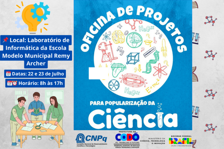 OFICINA CAPACITA PARA CAPTAÇÃO DE RECURSOS EM CIÊNCIA E TECNOLOGIA